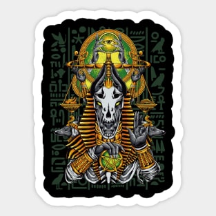 Anubis god of death Sticker